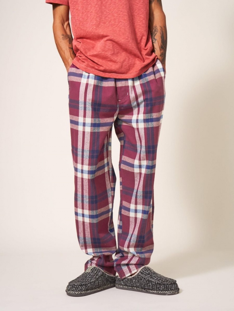 White Stuff Moorland Flannel Pj Trouser Plum Multi | 79281-XNCZ