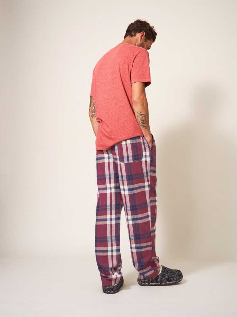 White Stuff Moorland Flannel Pj Trouser Plum Multi | 79281-XNCZ