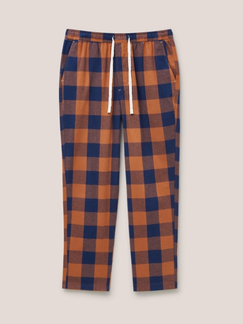 White Stuff Moorland Flannel Pj Trouser Orange Multi | 98270-TLOZ