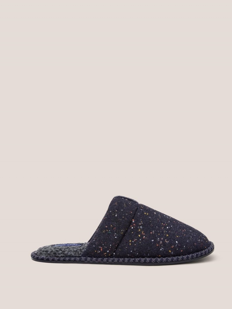 White Stuff Neppy Slip On Mule Slipper Navy Multi | 14230-NAJV