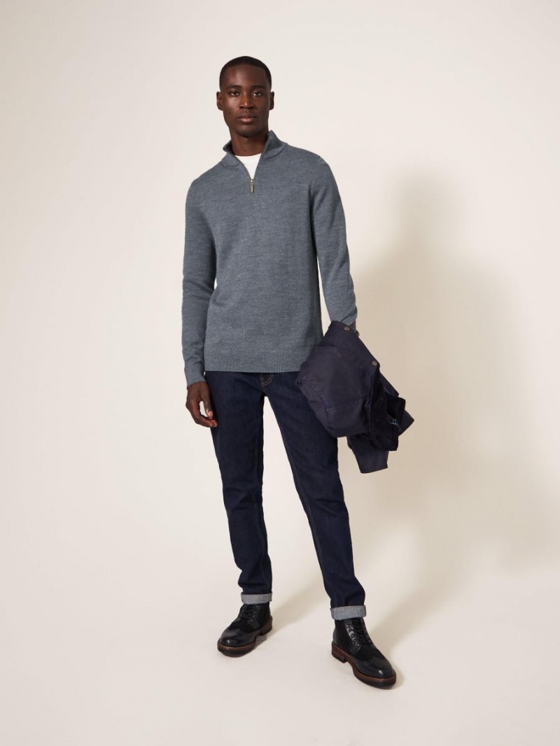 White Stuff Newport Merino Jumper Charcoal Grey | 21069-FXPE