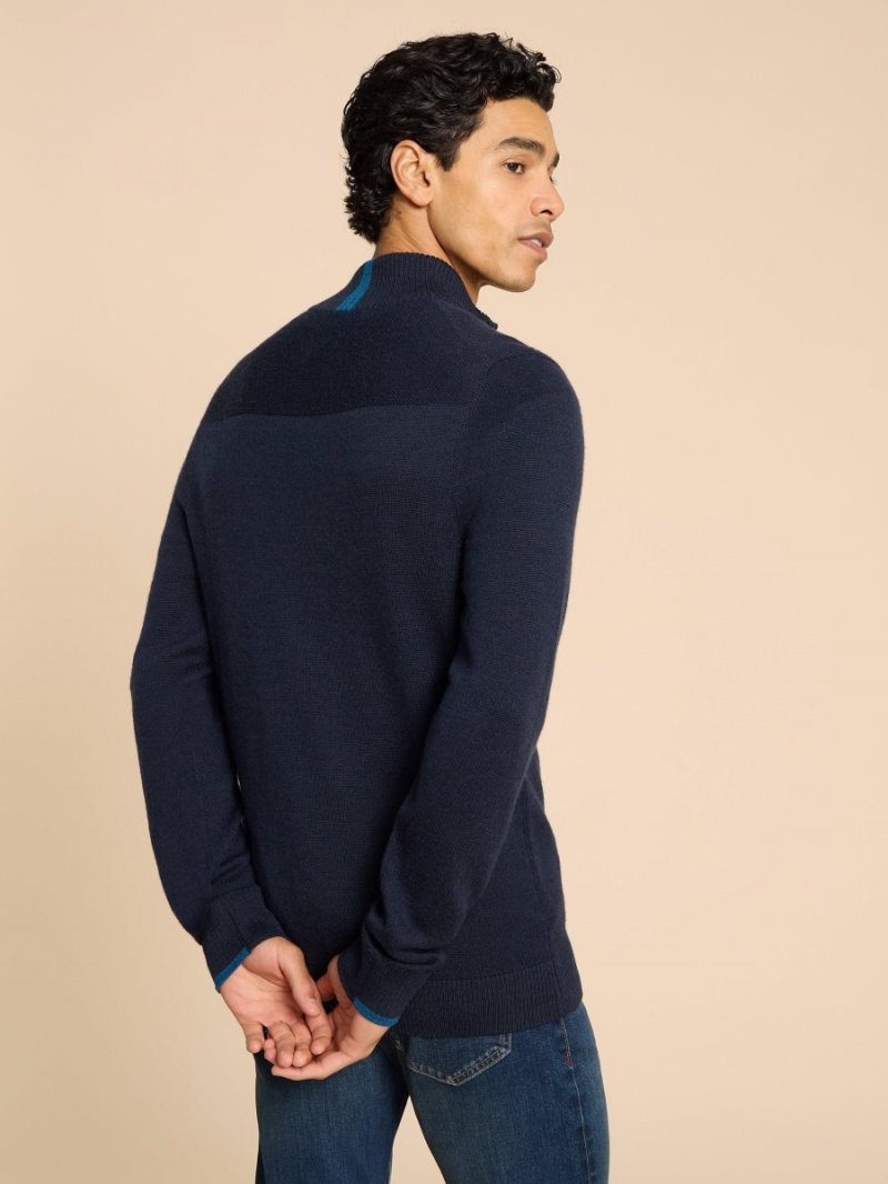 White Stuff Newport Merino Jumper Dark Navy | 62179-OQHI