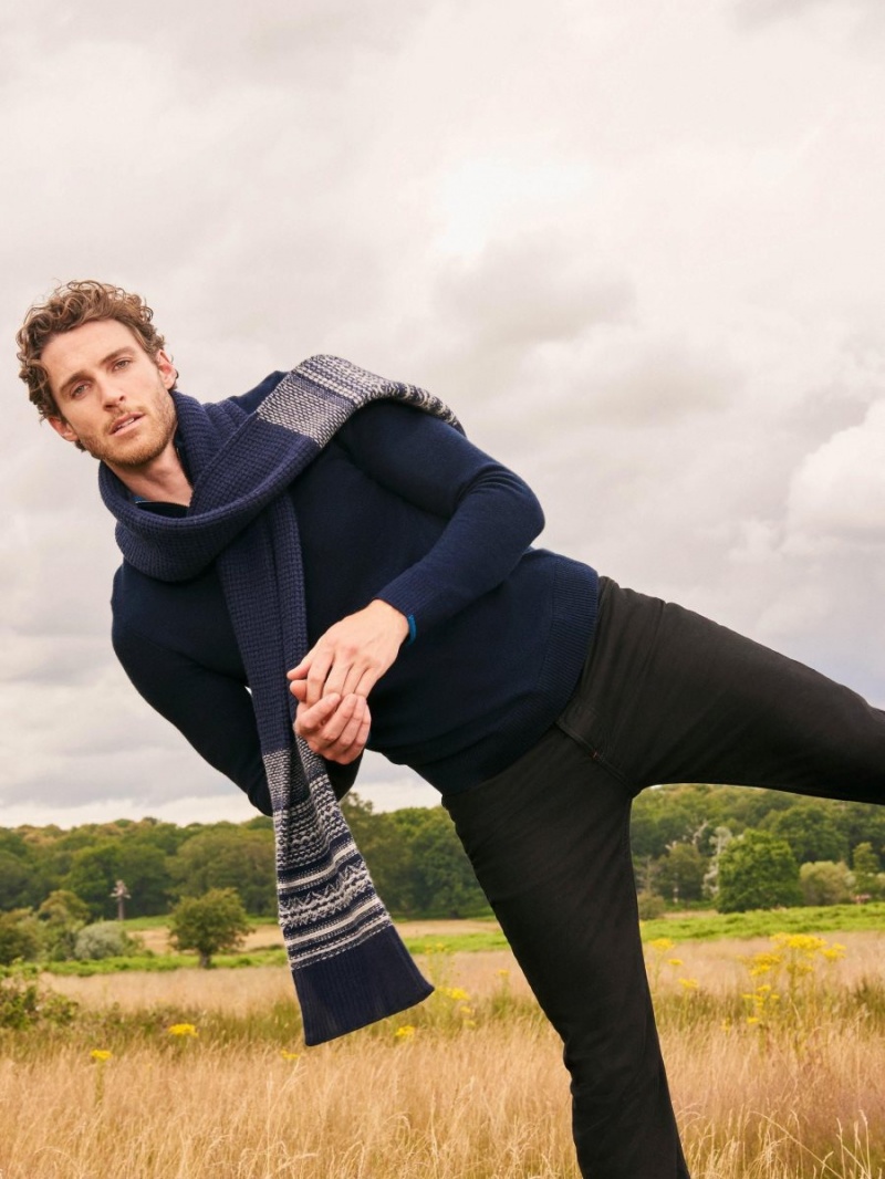 White Stuff Newport Merino Jumper Dark Navy | 62179-OQHI