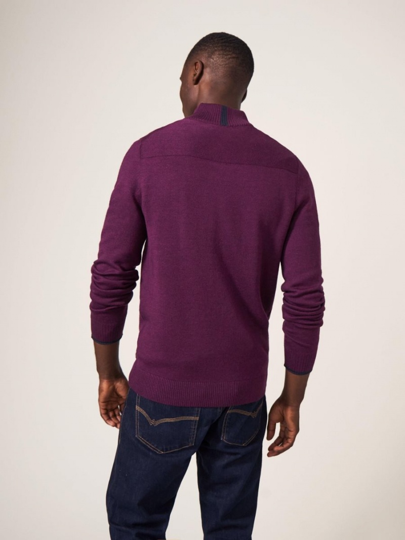 White Stuff Newport Merino Jumper Mid Plum | 58643-HDBK