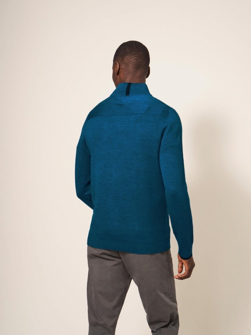 White Stuff Newport Merino Jumper Mid Teal | 81309-QTHL