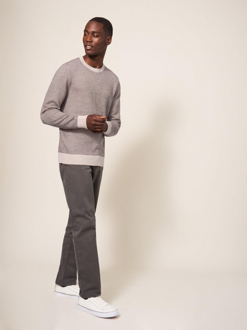 White Stuff Newport Merino Wool Jumper Dark Natural | 73268-AFYH