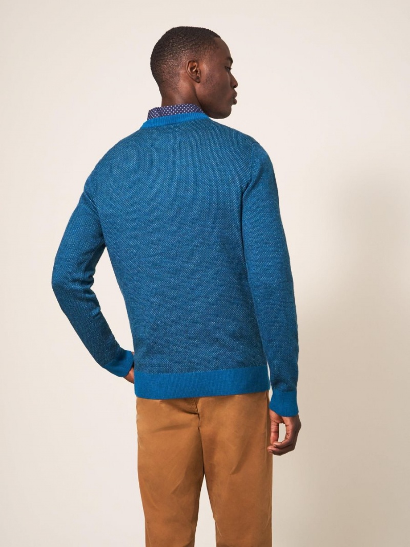 White Stuff Newport Merino Wool Jumper Mid Teal | 69514-YRCL