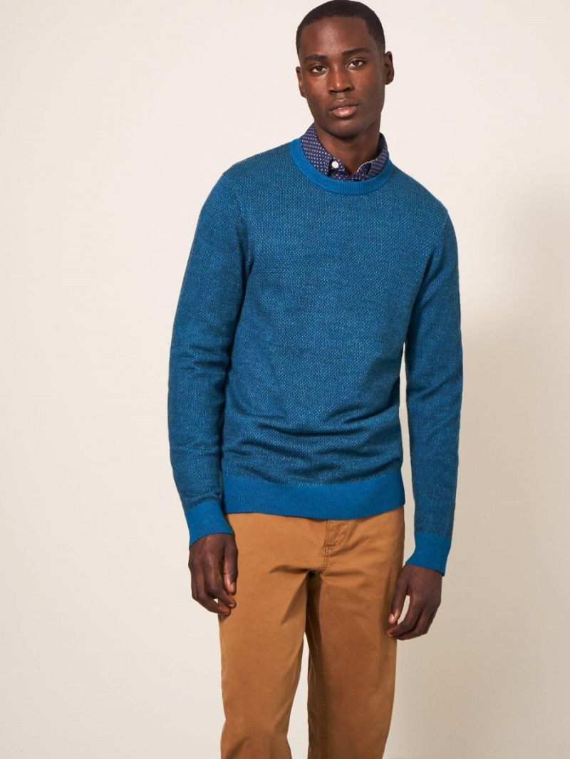 White Stuff Newport Merino Wool Jumper Mid Teal | 69514-YRCL