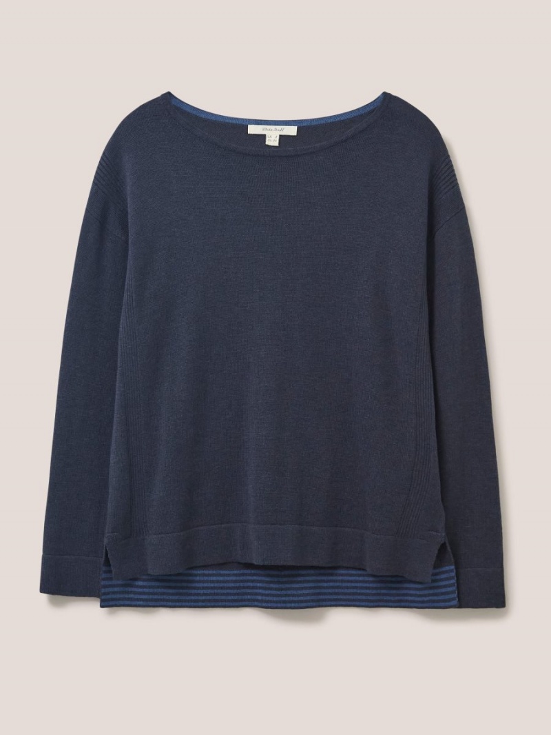 White Stuff Olivia Jumper French Navy | 51683-UQCD