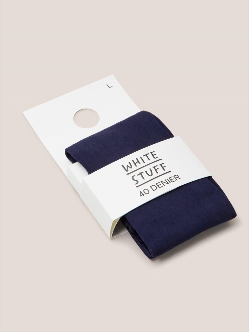 White Stuff Orla 40 Denier Tights Dark Navy | 42739-LIAG