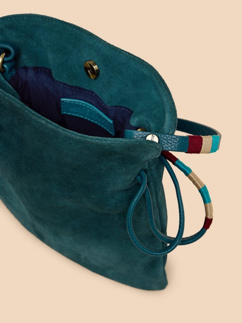 White Stuff Polly Convertible Pouch Bag Dk Teal | 53178-NFIT