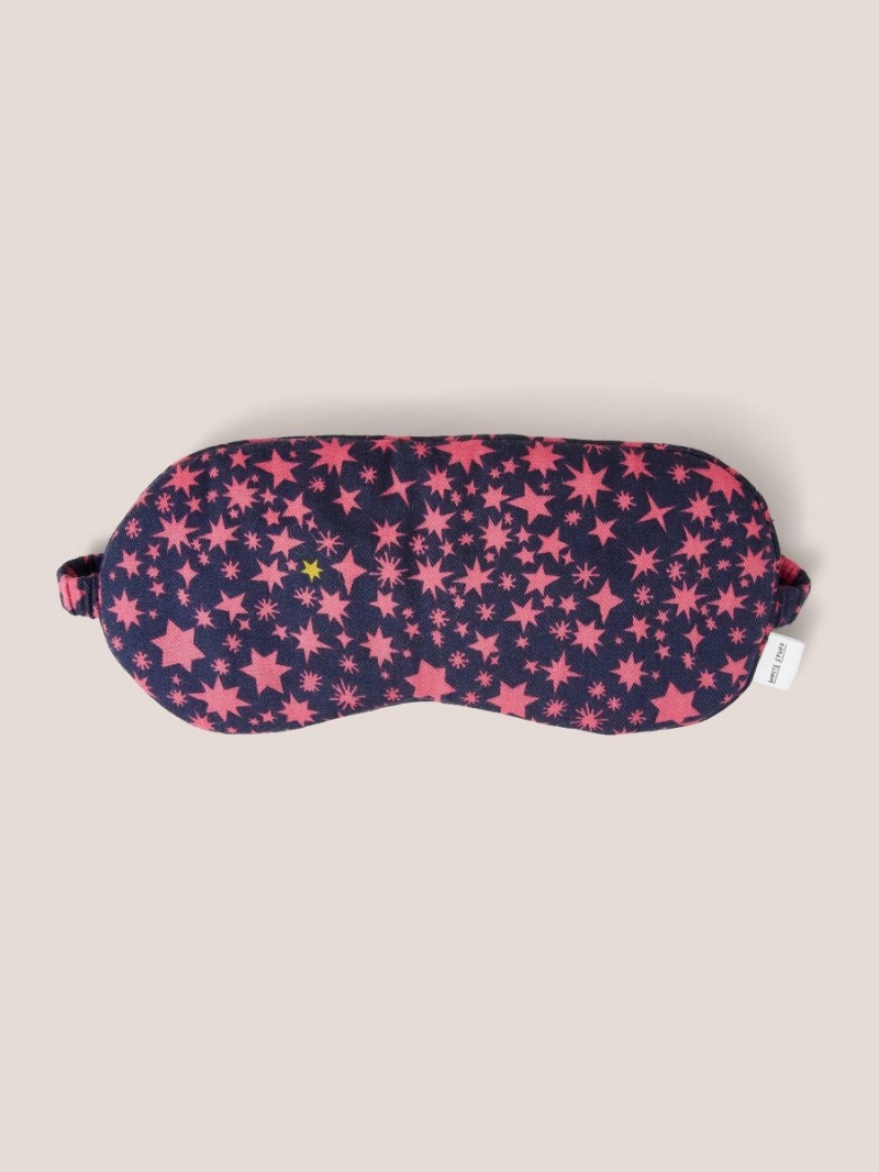 White Stuff Printed Reversible Eye Mask Navy Multi | 08327-WFYP