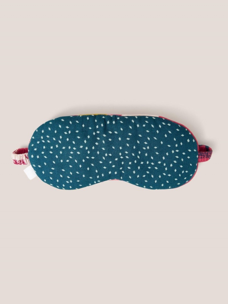 White Stuff Printed Reversible Eye Mask Pink Multi | 85432-UCLO