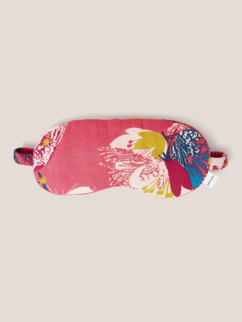 White Stuff Printed Reversible Eye Mask Pink Multi | 85432-UCLO