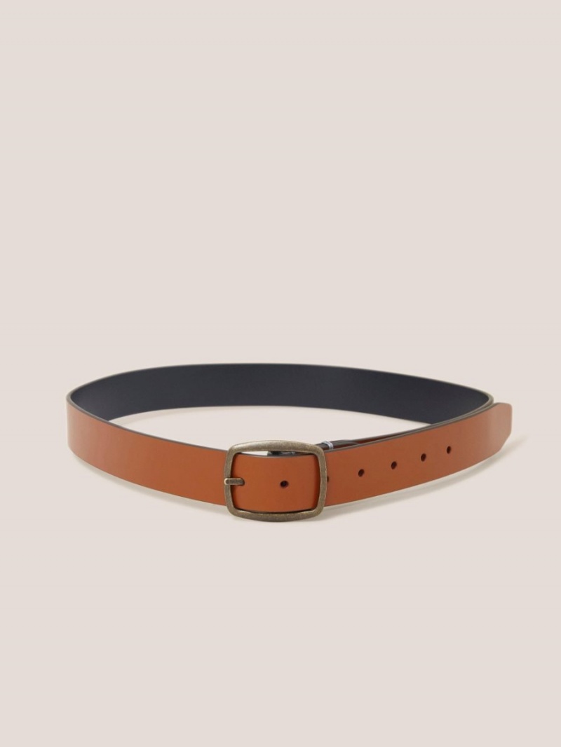 White Stuff Reversible Leather Belt Tan Multi | 04872-WFVE