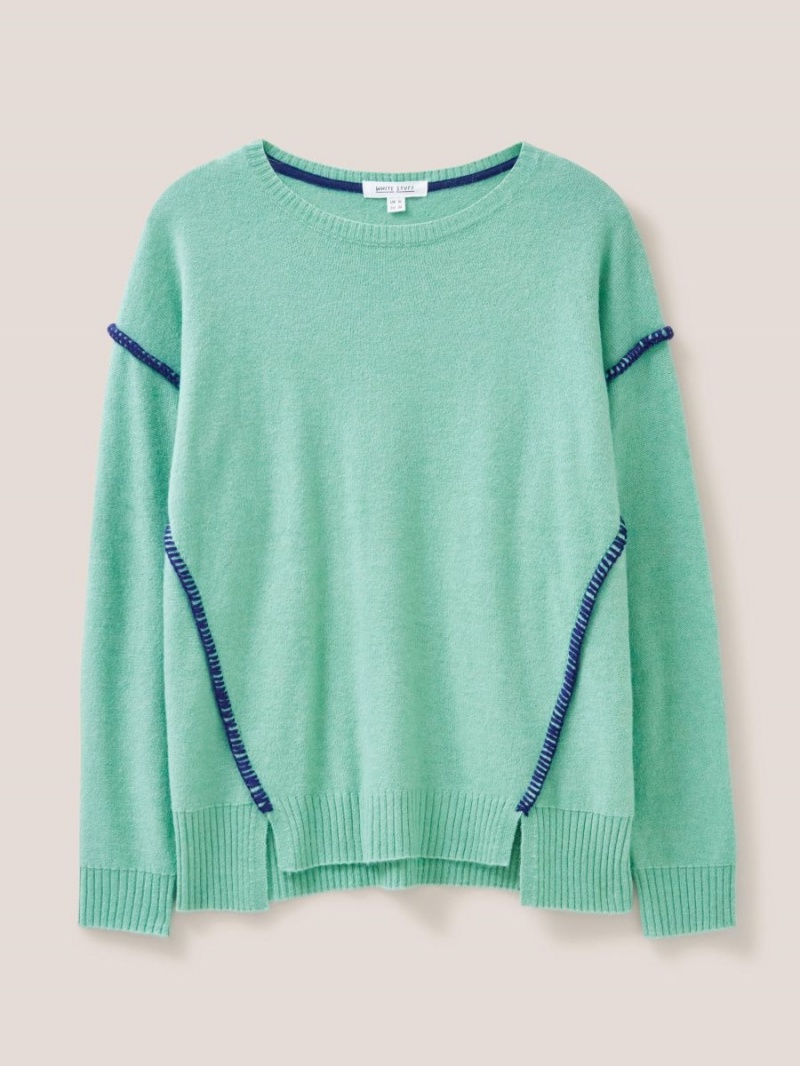 White Stuff Ripple Jumper Light Green | 09538-RPSQ