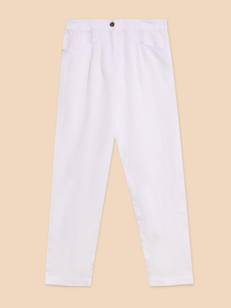 White Stuff Rowena Linen Trouser Brilliant White | 82761-RPUY