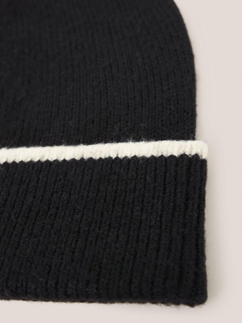 White Stuff Sienna Knit Beanie Black Multi | 83195-ZRUW