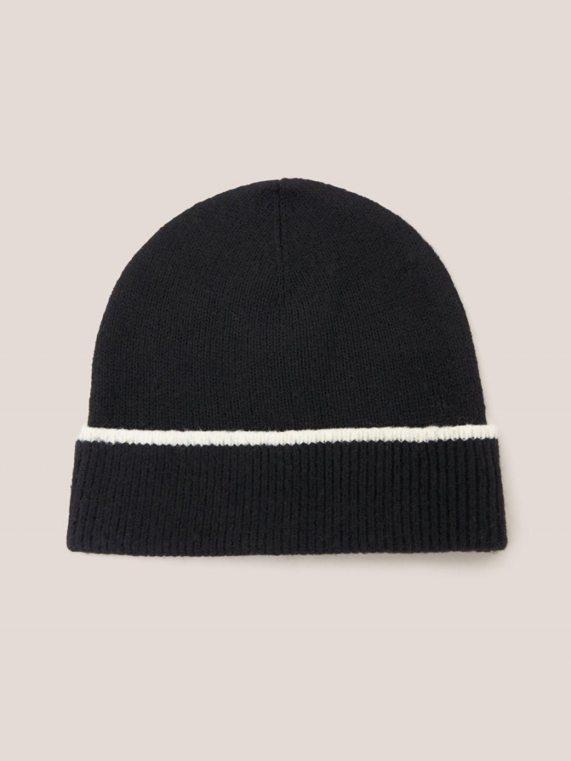 White Stuff Sienna Knit Beanie Black Multi | 83195-ZRUW