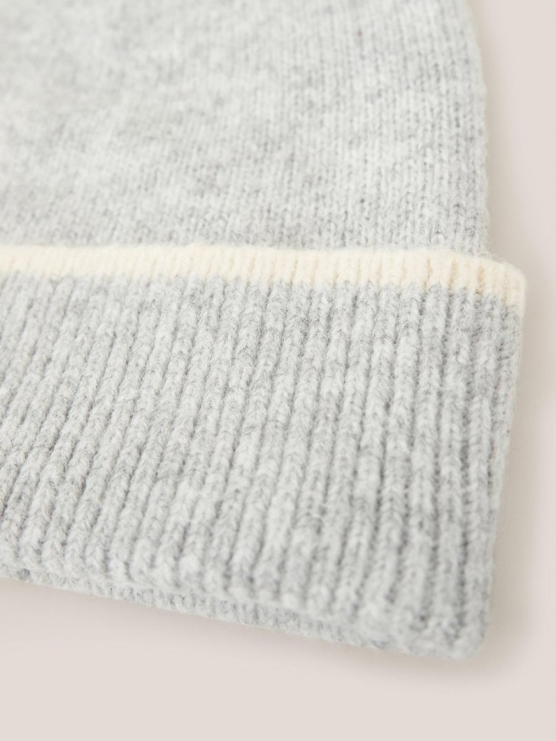 White Stuff Sienna Knit Beanie Grey Multi | 52437-AHPV