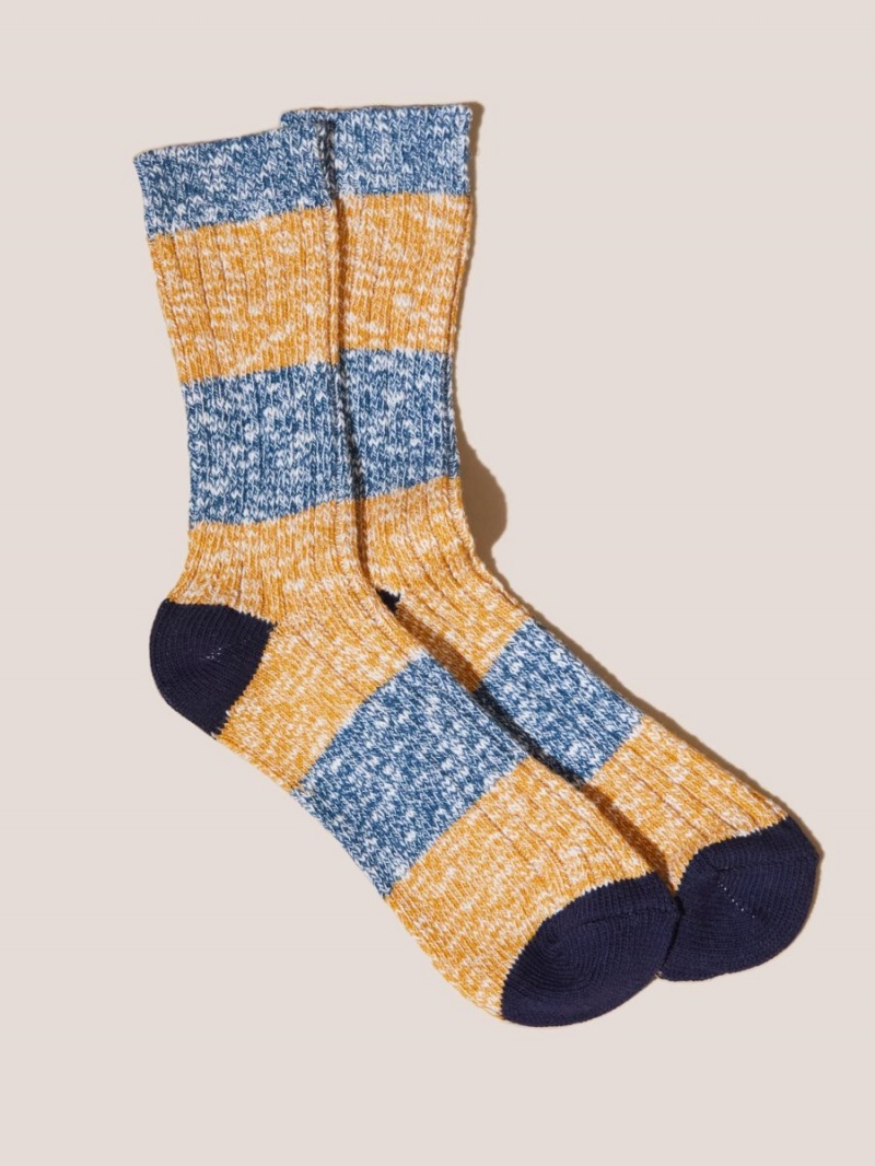 White Stuff Stripe Boot Socks Yellow Multi | 23859-NGPS