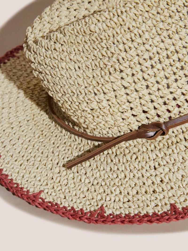 White Stuff Summer Fedora Natural Multi | 74062-QDYB