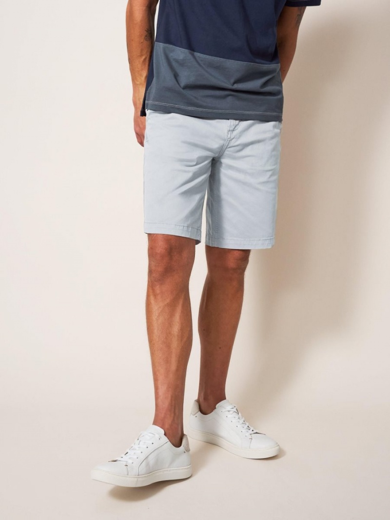 White Stuff Sutton Organic Chino Short Light Grey | 79845-IEDQ