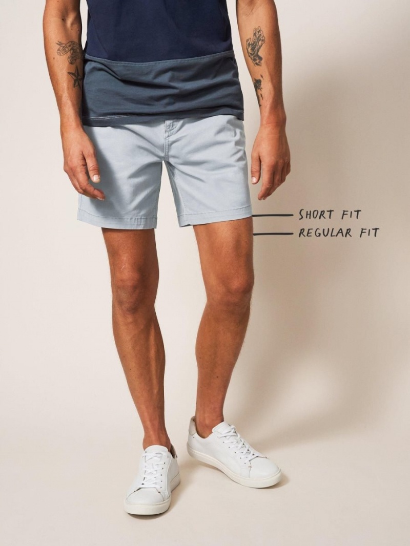 White Stuff Sutton Organic Chino Short Light Grey | 79845-IEDQ