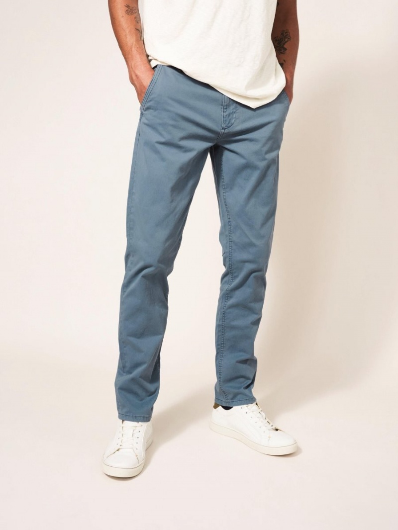 White Stuff Sutton Organic Chino Trouser Mid Blue | 20861-HTWS