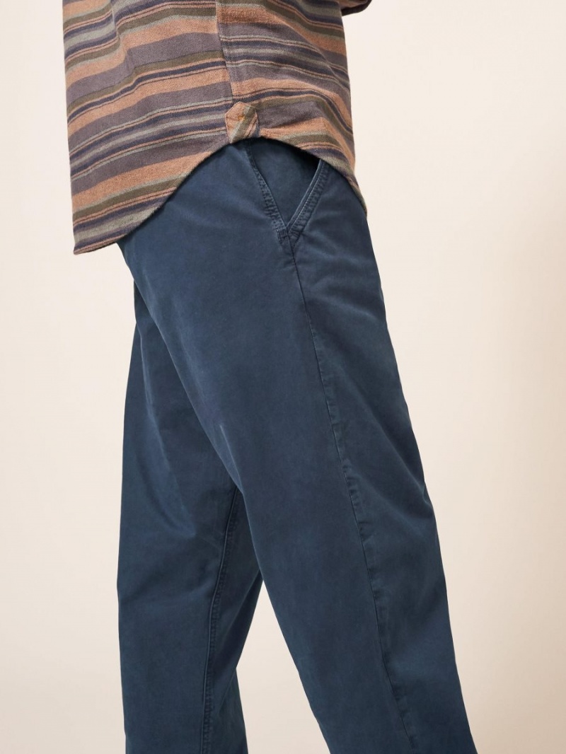 White Stuff Sutton Organic Chino Trouser Dark Navy | 71459-PJUR