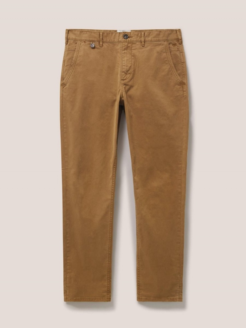 White Stuff Sutton Organic Chino Trouser Mid Brown | 95874-CJRY